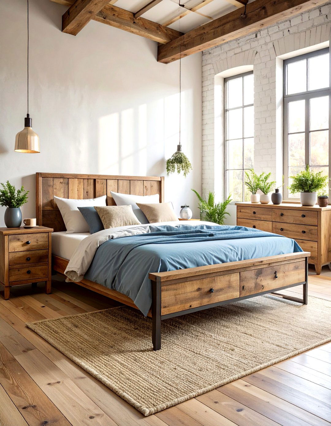 Industrial Decor Reclaimed Wood Furniture - 20 Industrial Decor Ideas