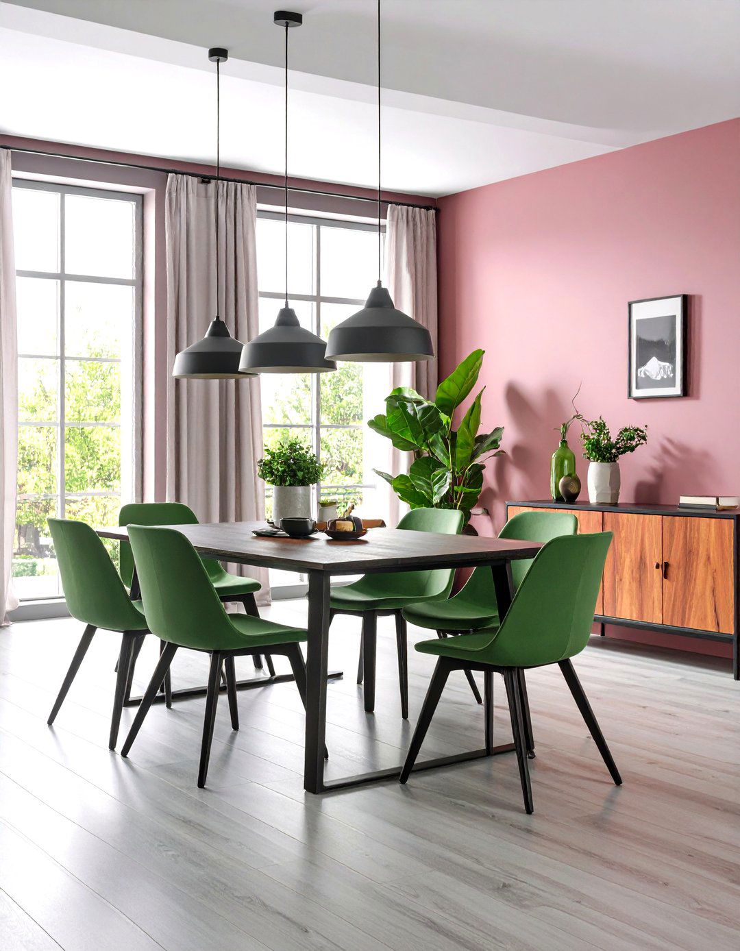 Industrial Dining Room with Minimalist Design Approach - 20 Industrial Dining Room Ideas