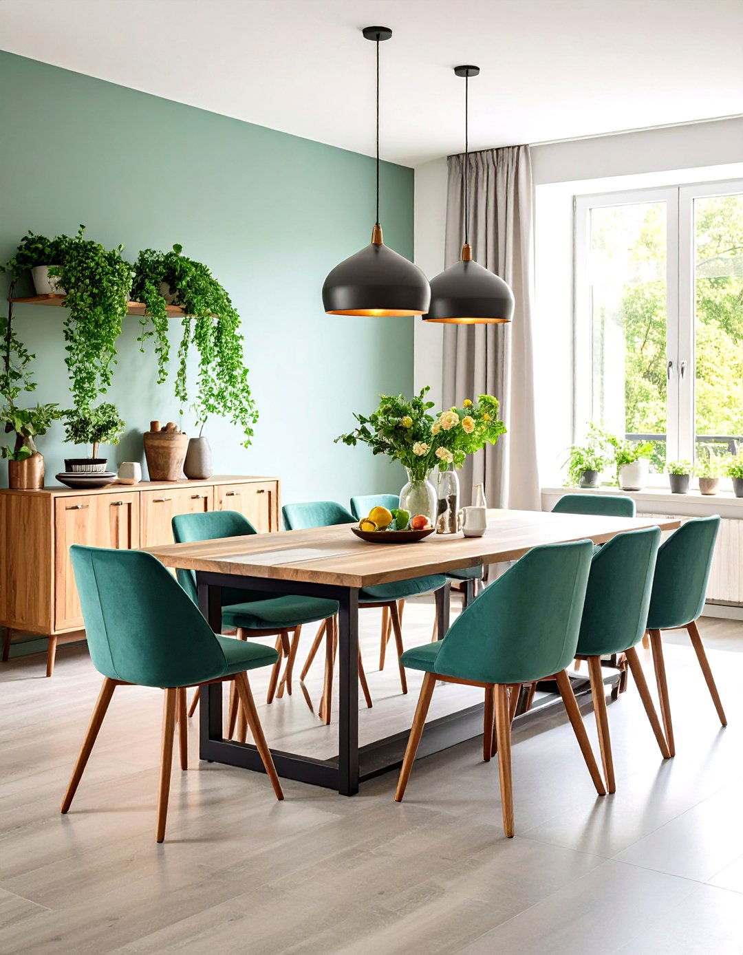 Industrial Dining Room with Multi Functional Furniture - 20 Industrial Dining Room Ideas