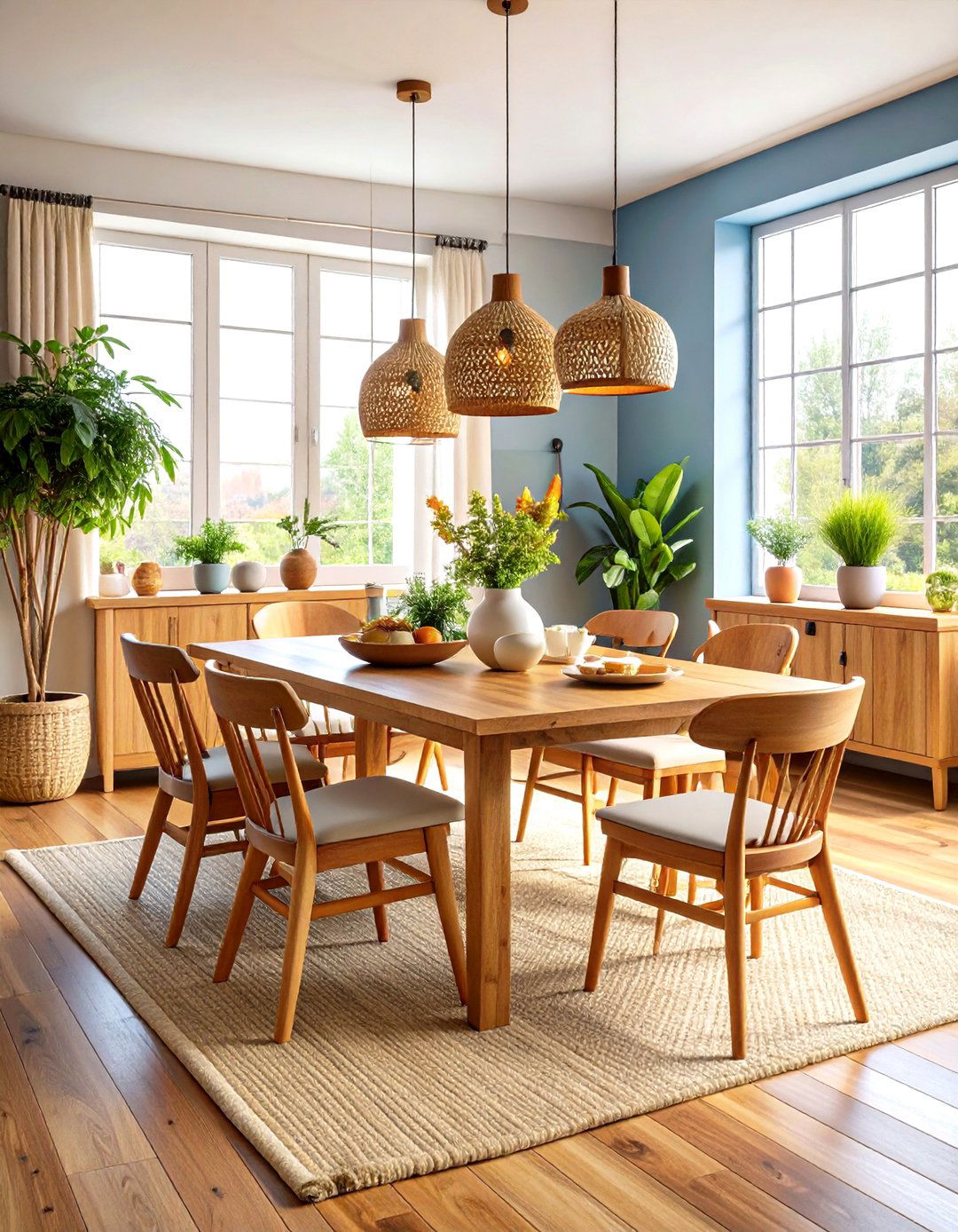 Industrial Dining Room with Sustainable Material Focus - 20 Industrial Dining Room Ideas