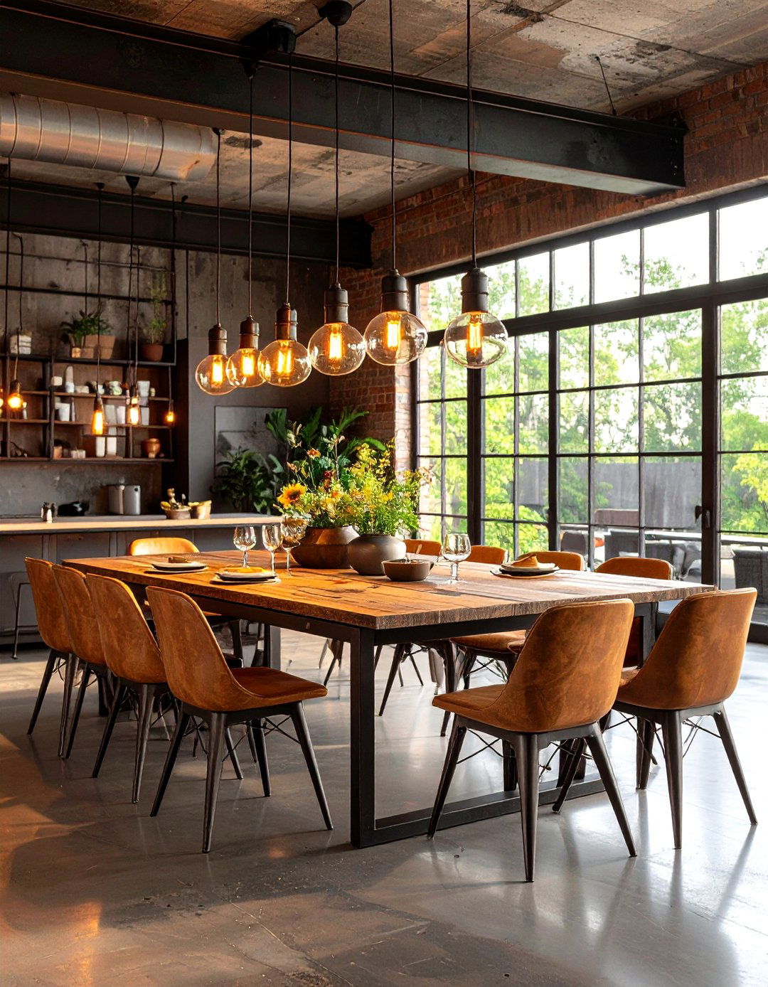 Industrial Edge - 20 Sunroom Dining Room Ideas