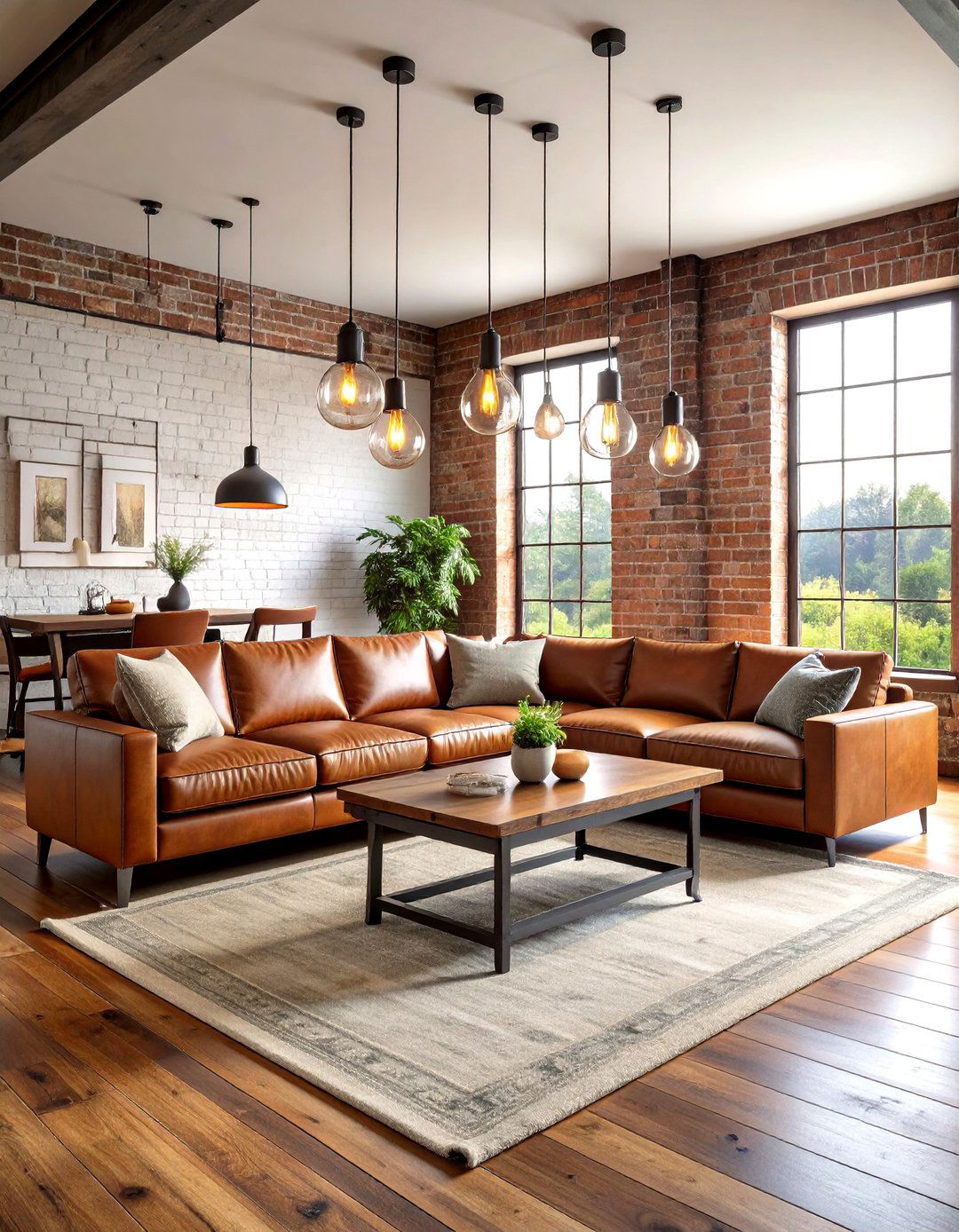Industrial Farmhouse Living Room Dining Room Combo - 20 Living Room Dining Room Combos