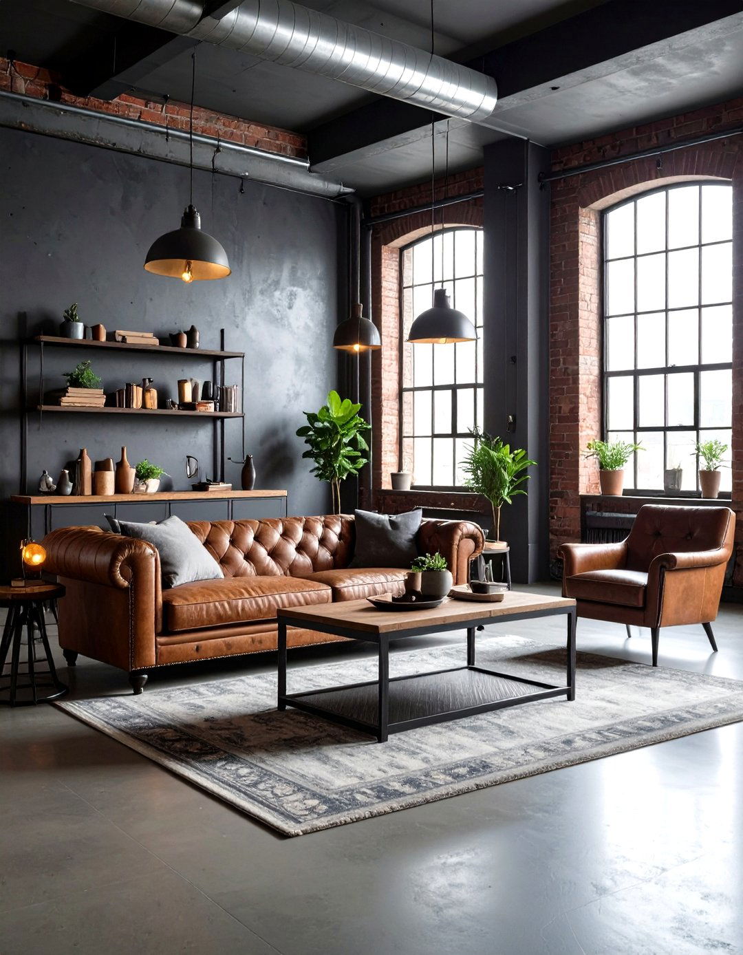 Industrial Grey Living Room Style - 20 Grey Living Room Ideas