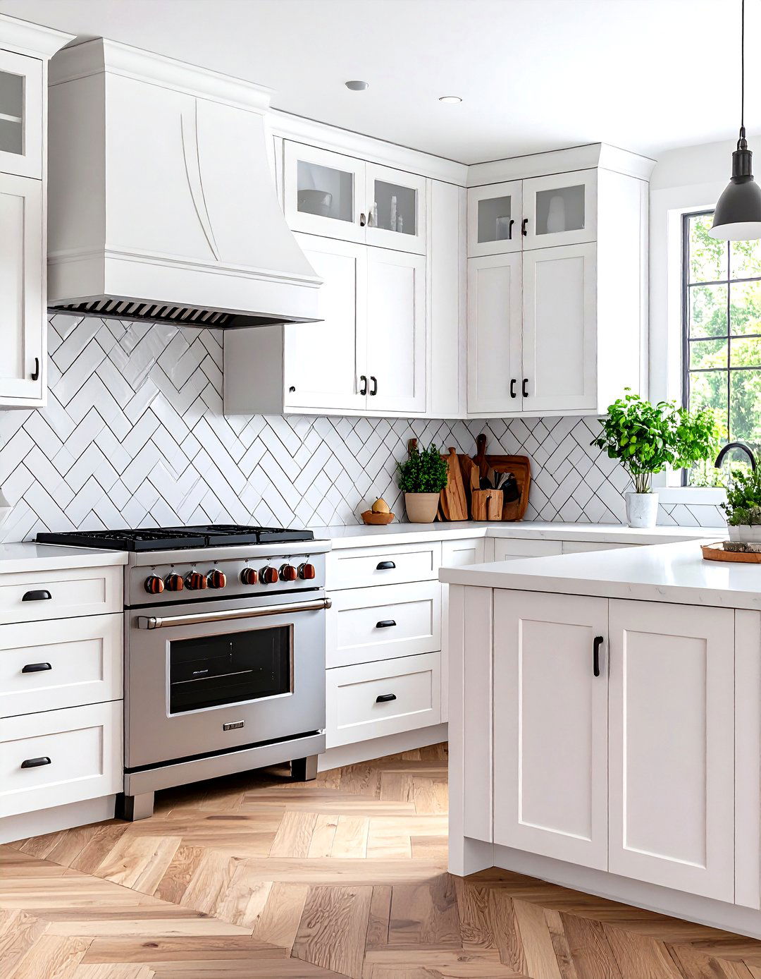 Industrial Kitchen with Subway Tile Backsplash - 20 Industrial Kitchen Ideas