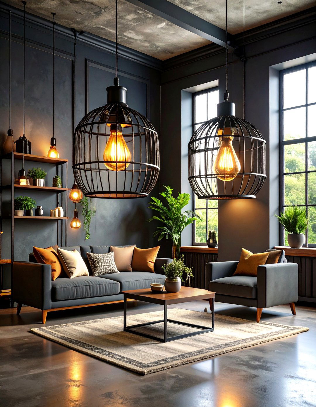 Industrial Lighting Fixtures for Grunge Room Decor - 20 Grunge Aesthetic Room Decor Ideas