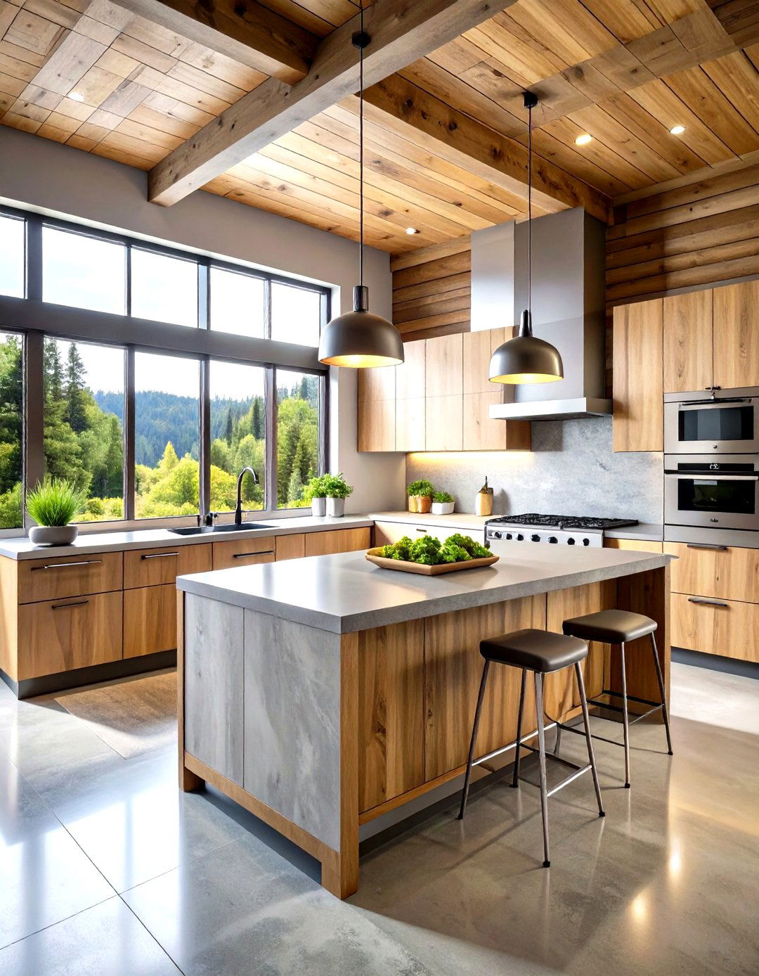 Industrial Log Cabin Kitchen Design - 20 Log Cabin Kitchen Design Ideas