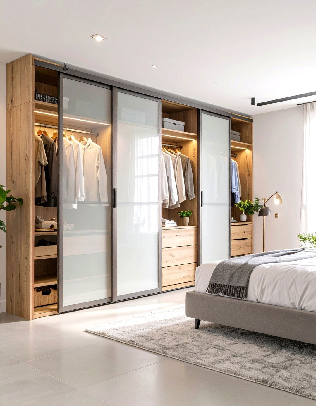 Industrial Metal Frame Closet Doors - 20 closet door ideas