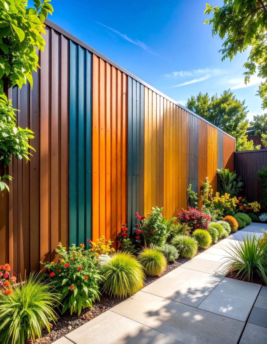 Industrial Metal Panel Patio Walls - 20 Patio Wall Ideas