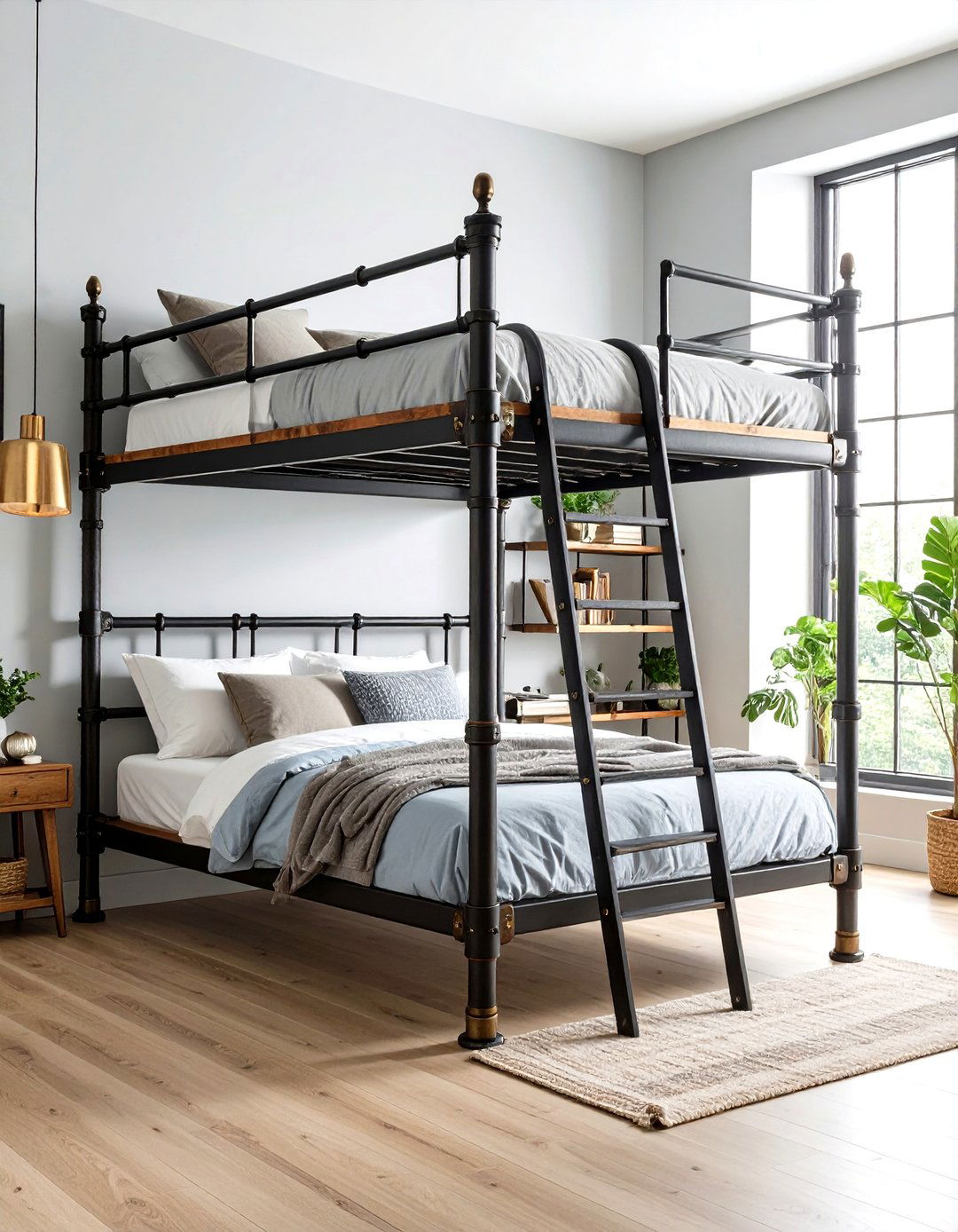 Industrial Metal Pipe Loft Bed - 20 Loft Bed Ideas