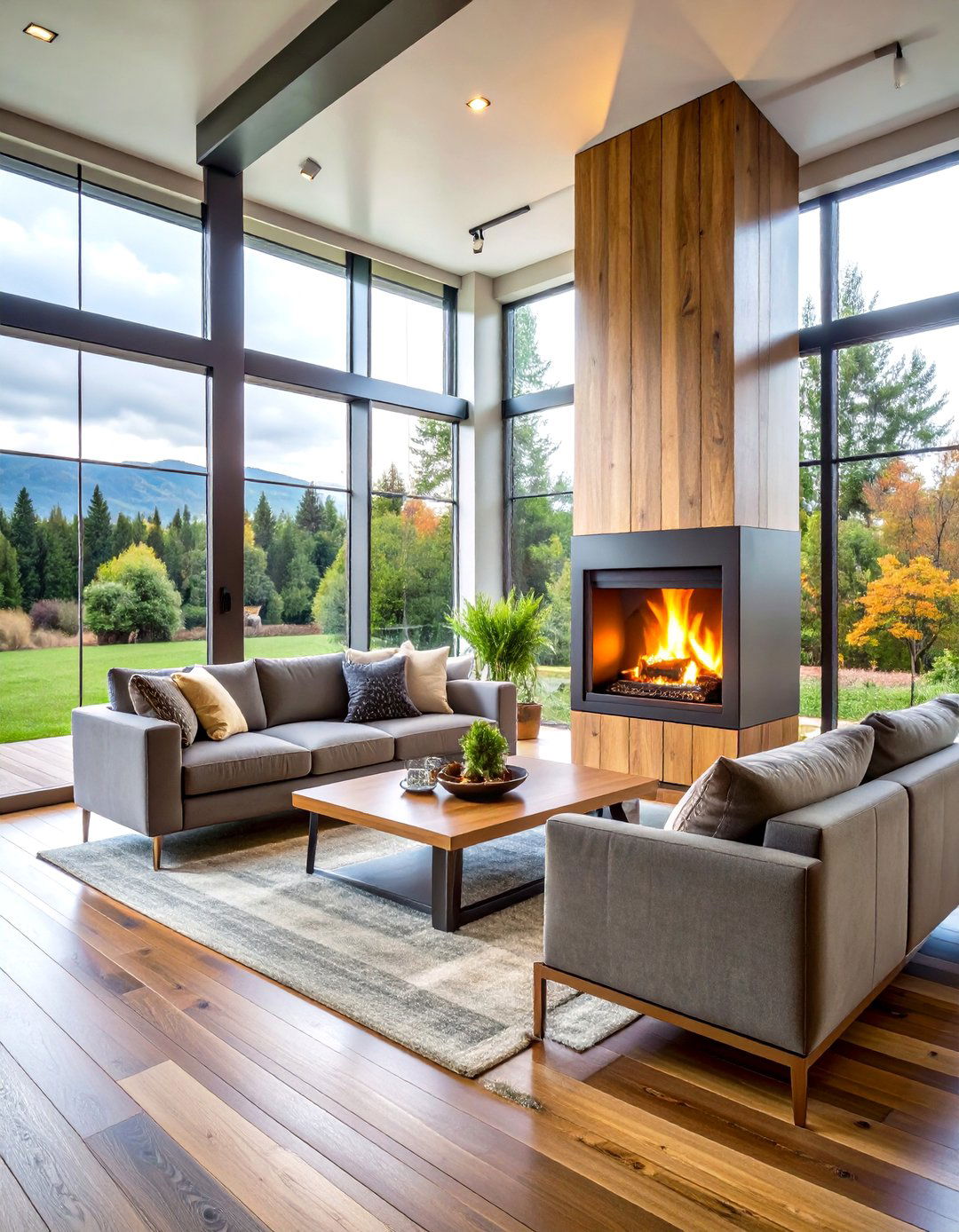 Industrial Metal Wood Stove Surround - 20 Wood Stove Surround Ideas
