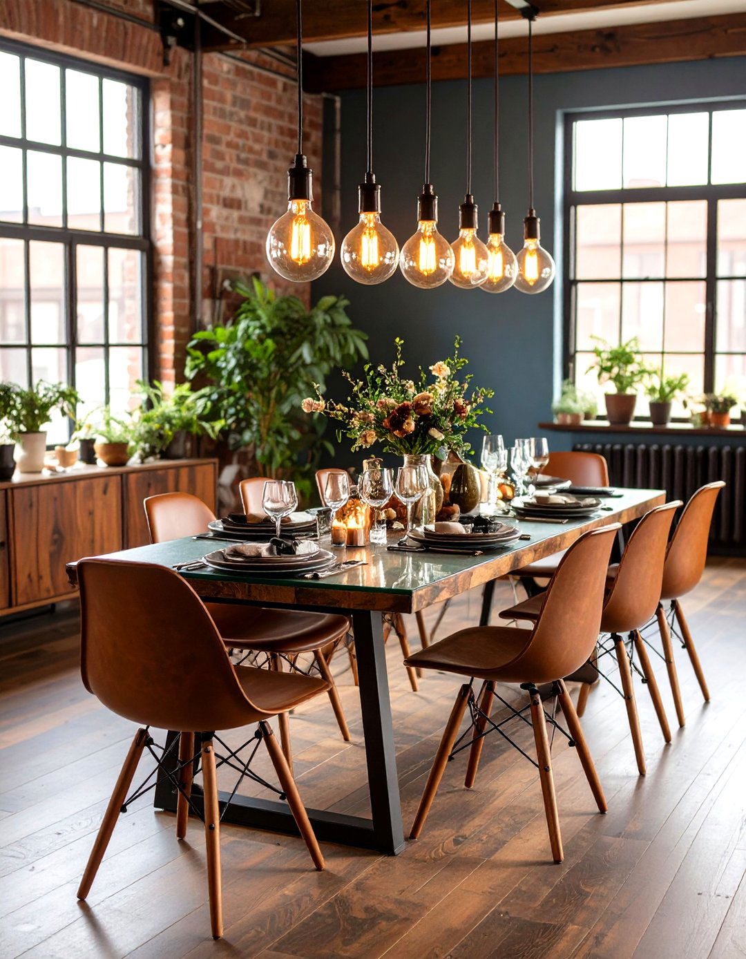 Industrial Mid Century Modern Dining Room - 20 Mid-century Modern Dining Rooms