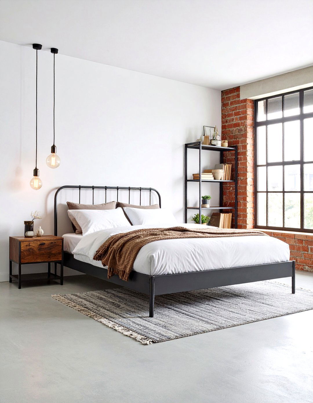 Industrial Minimalist Mens Bedroom - 20 Men's Bedroom Ideas