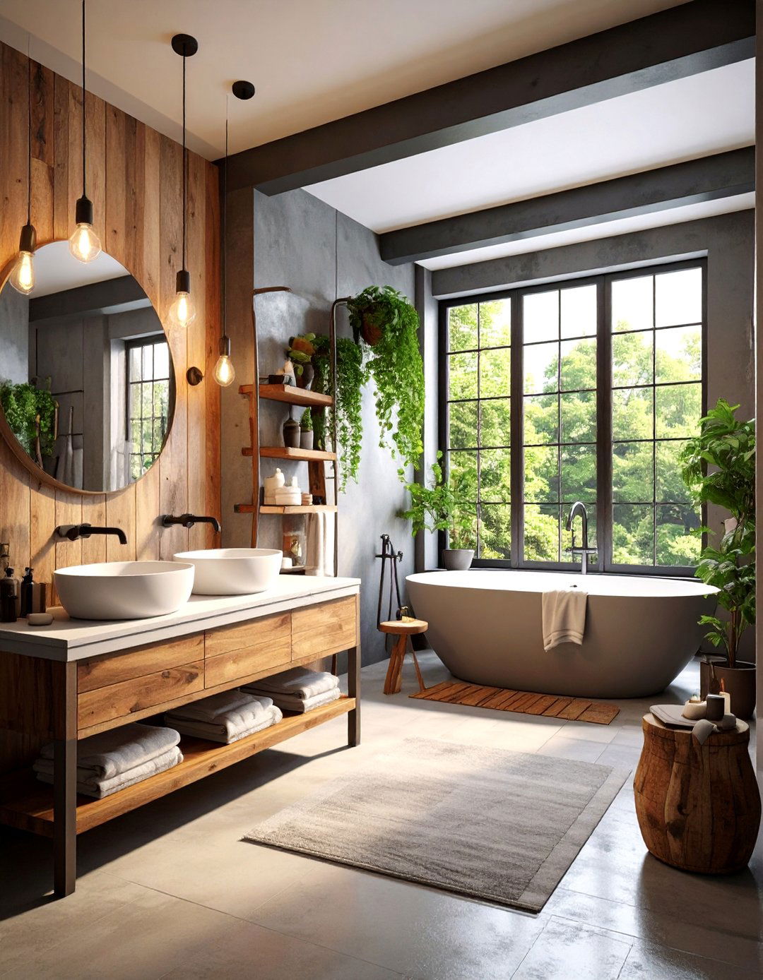 Industrial Modern Boy Bathroom Style - 20 Boy Bathroom Ideas