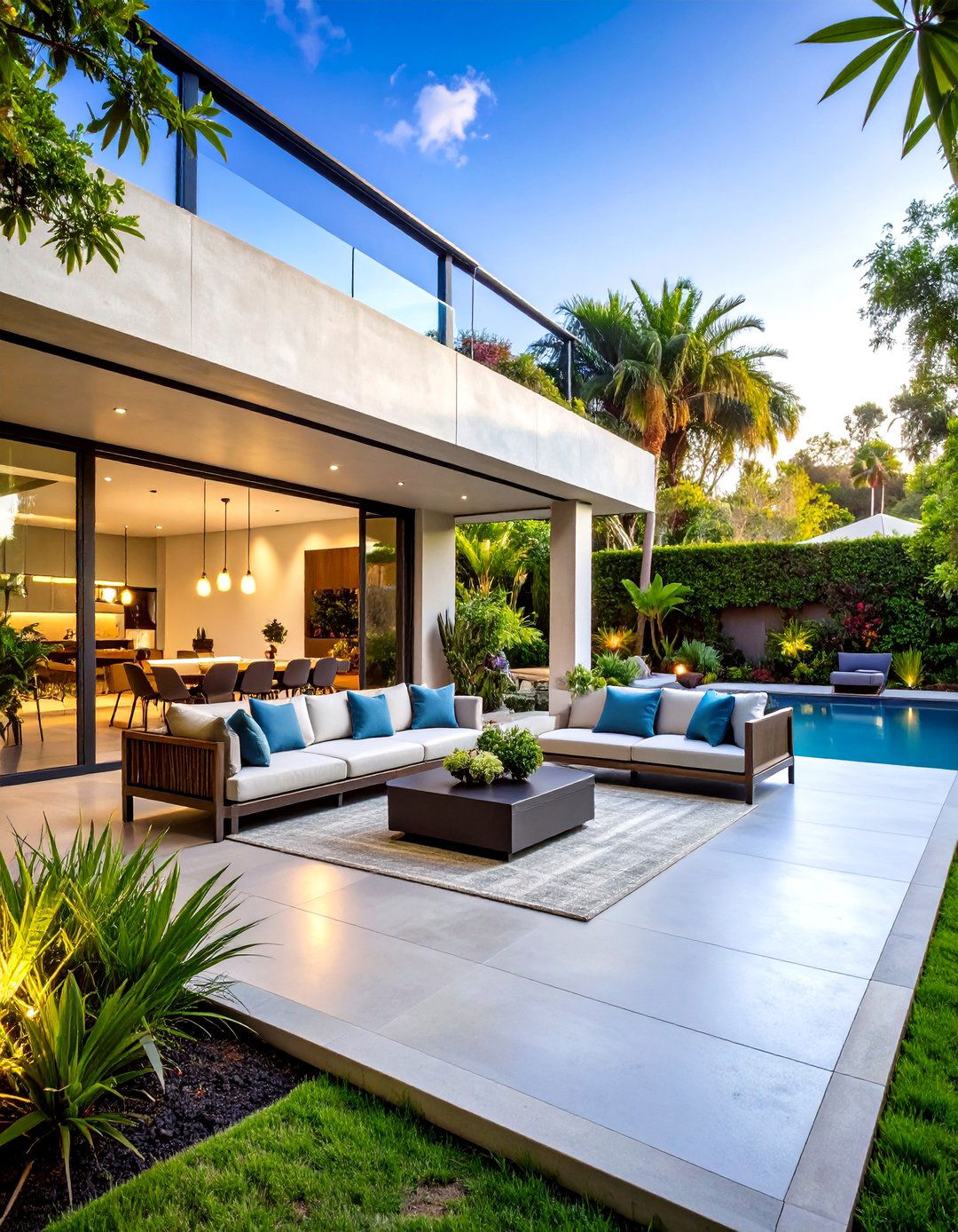 Industrial Modern California Room with Steel and Concrete - 20 California Room Design Ideas