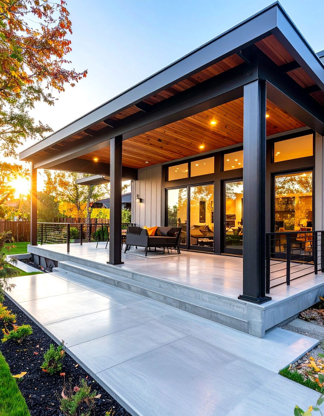 Industrial Modern Mobile Home Porch - 20 Mobile Home Porch Ideas