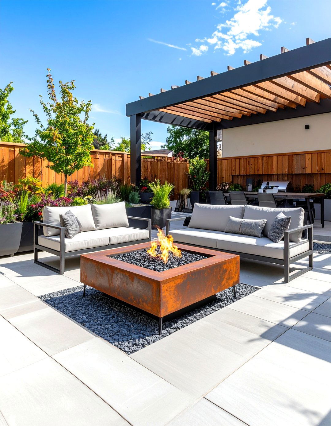 Industrial Modern Patio Ideas With Firepit - 20 Patio Ideas With Firepit