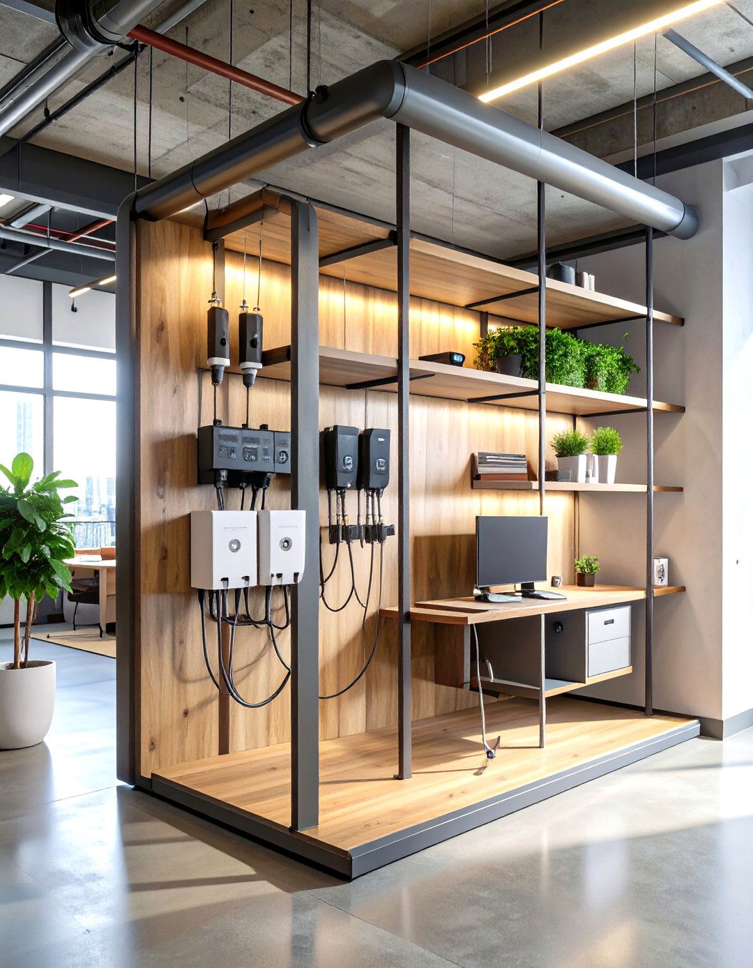Industrial Pipe Charging Station - 20 charging station ideas