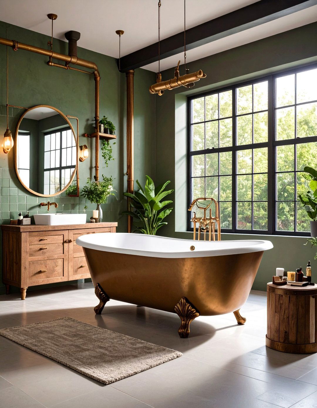 Industrial Pipe Fixtures - 20 Tub-shower Combo Ideas