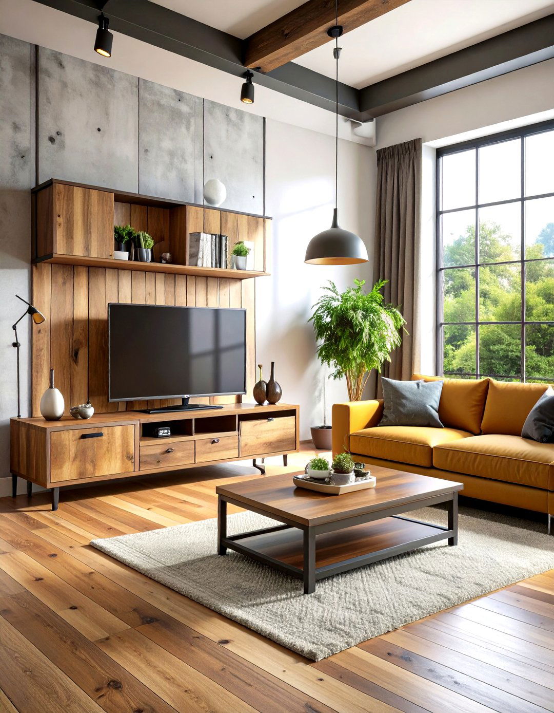 Industrial Pipe TV Stand - 20 Tv Stand Ideas
