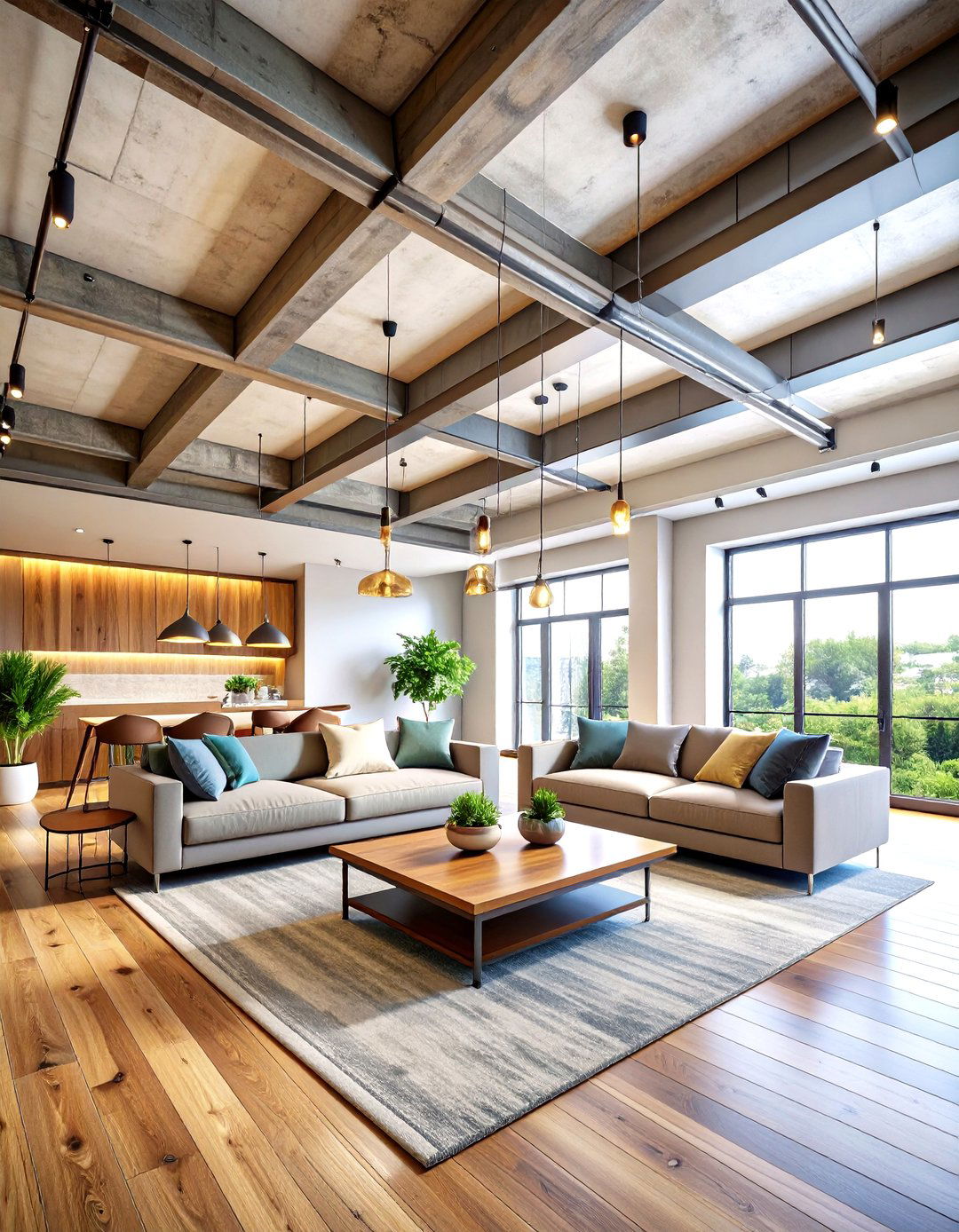 Industrial Pop Ceiling Design with Exposed Elements - 20 Pop Ceiling Design Ideas