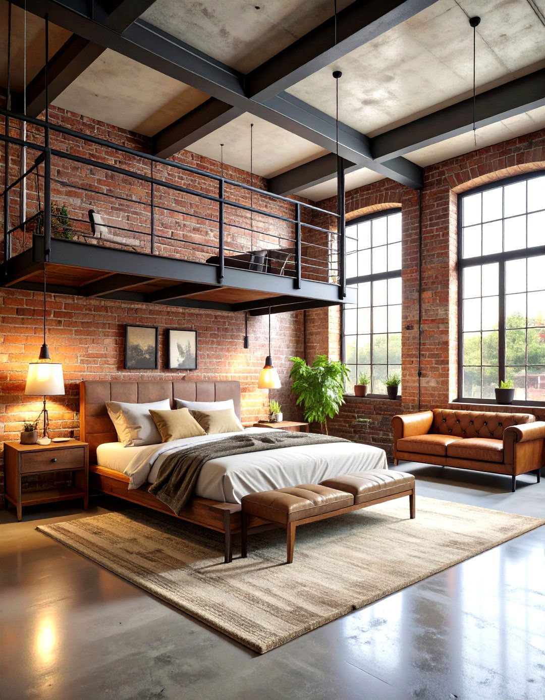 Industrial Raw Loft Bedroom - 20 Loft Bedroom Ideas