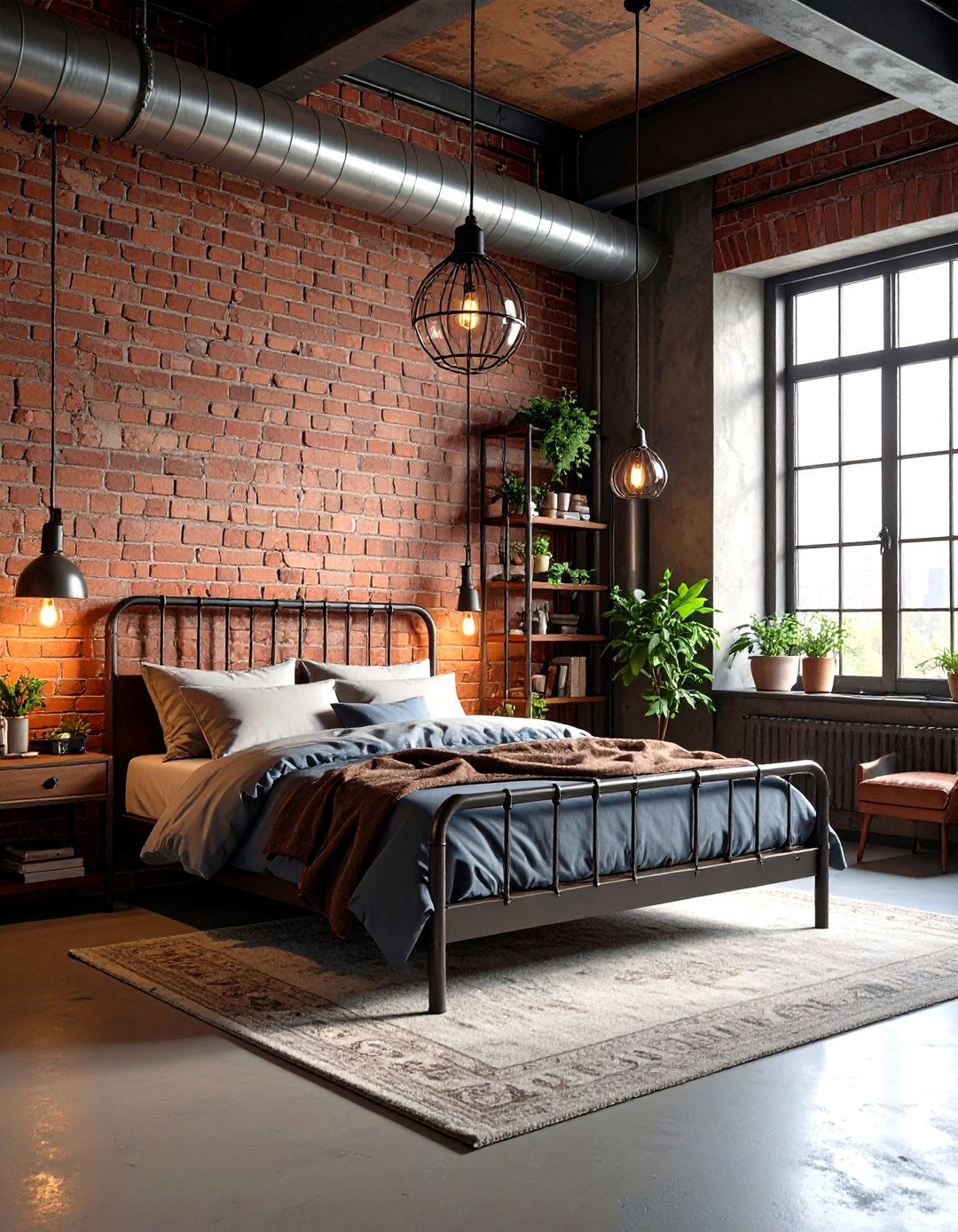 Industrial Rust Bedroom Loft - 20 Rust Bedroom Ideas