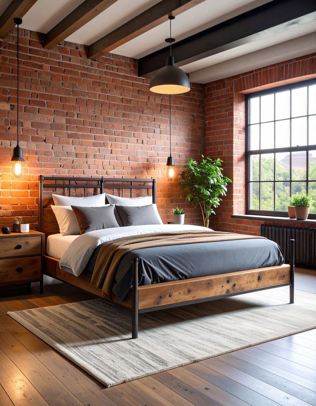 Industrial Rustic Relaxing Bedroom - 20 Relaxing Bedroom Ideas