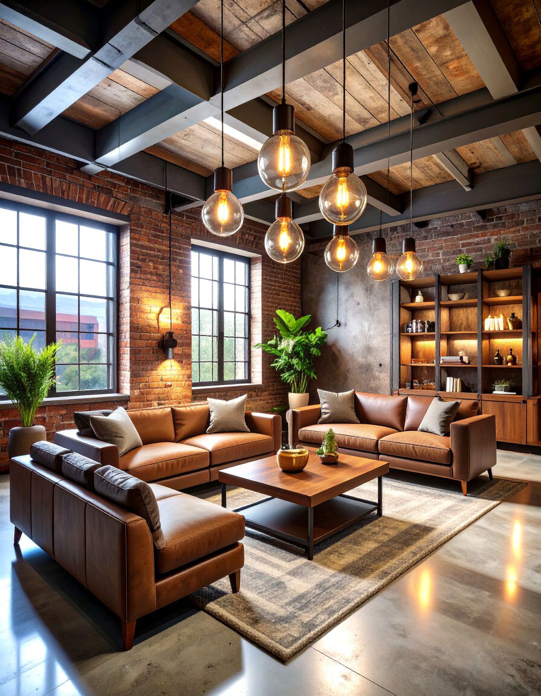 Industrial Style Cigar Room with Modern Edge - 20 Cigar Room Ideas