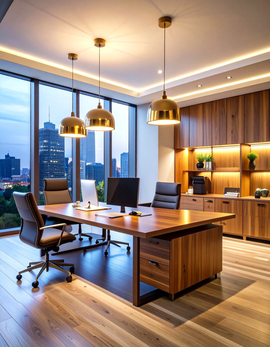 Industrial Style Home Office Lighting Elements - 20 Home Office Lighting Ideas