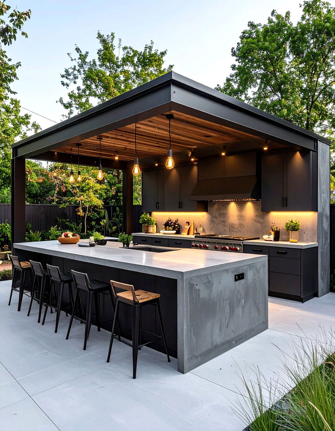 Industrial Style Outdoor Kitchen Designs - 20 Outdoor Kitchen Designs