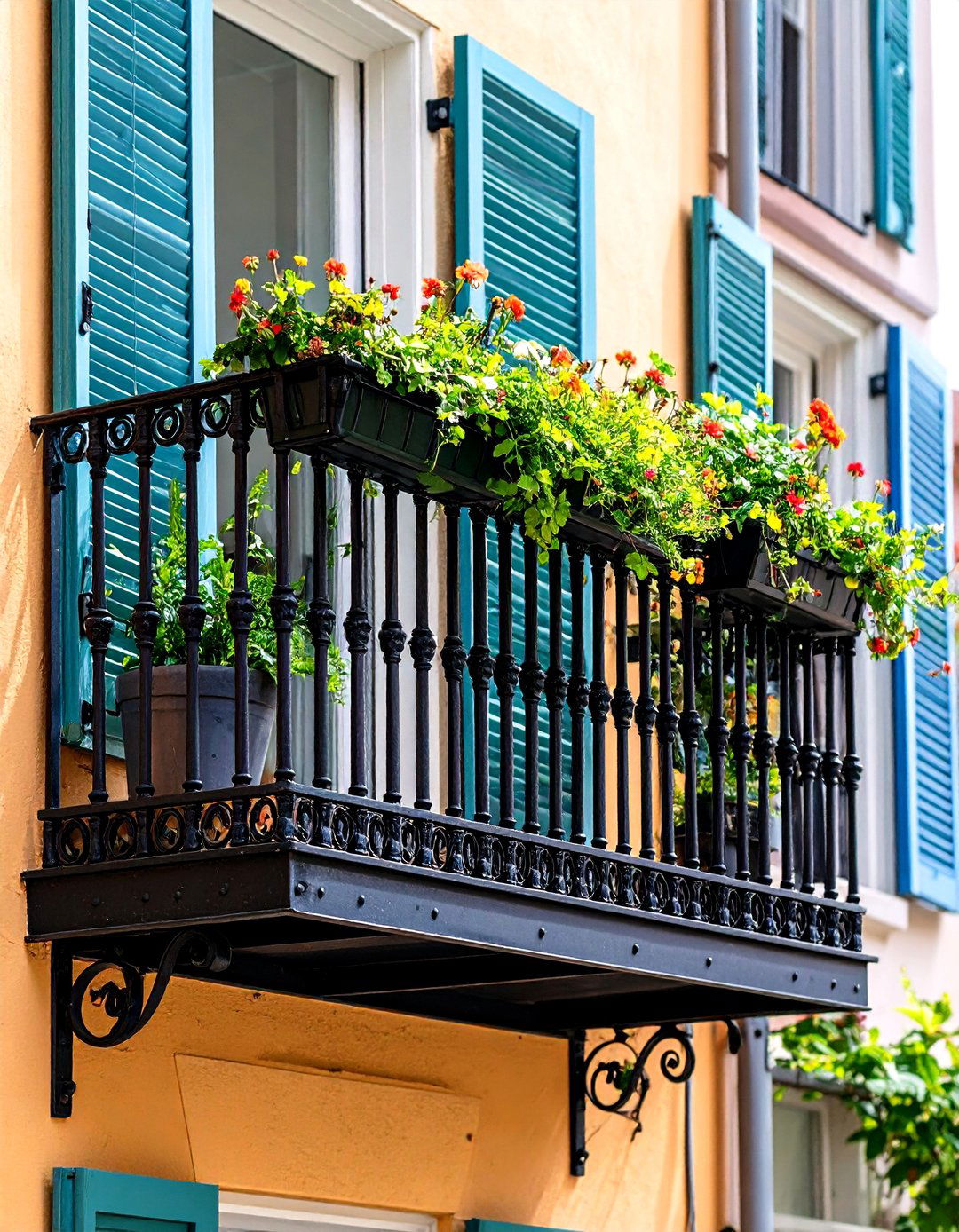 Industrial Style Wrought Iron Balcony Railing Design - 20 Wrought Iron Balcony Railing Design Ideas
