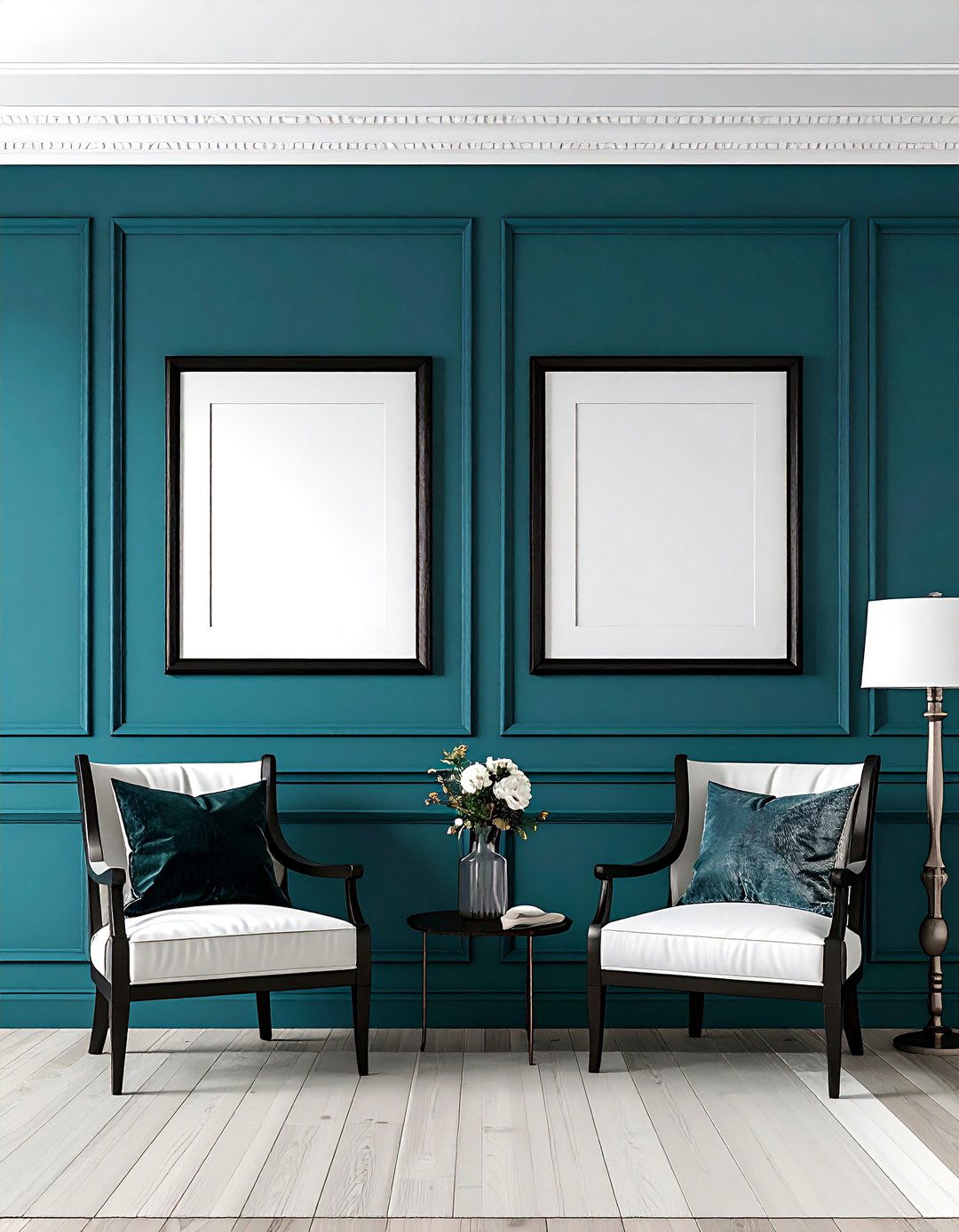 Industrial Teal Touches - 20 Teal Living Room Ideas
