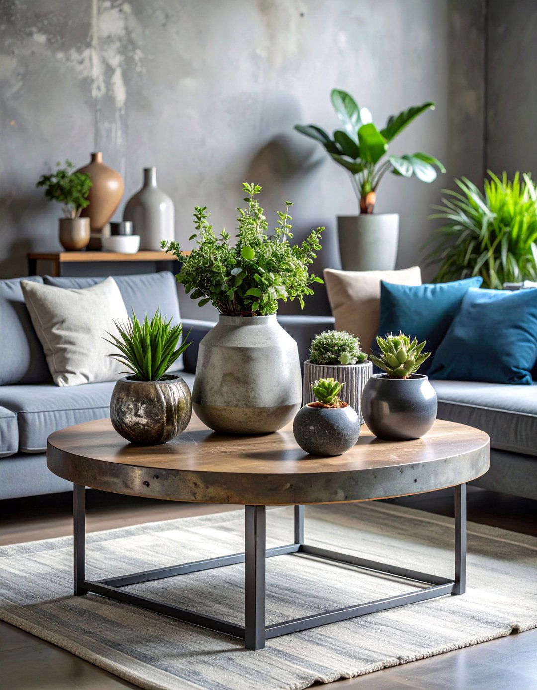 Industrial Urban Coffee Table Centerpiece - 20 Coffee Table Centerpiece Ideas