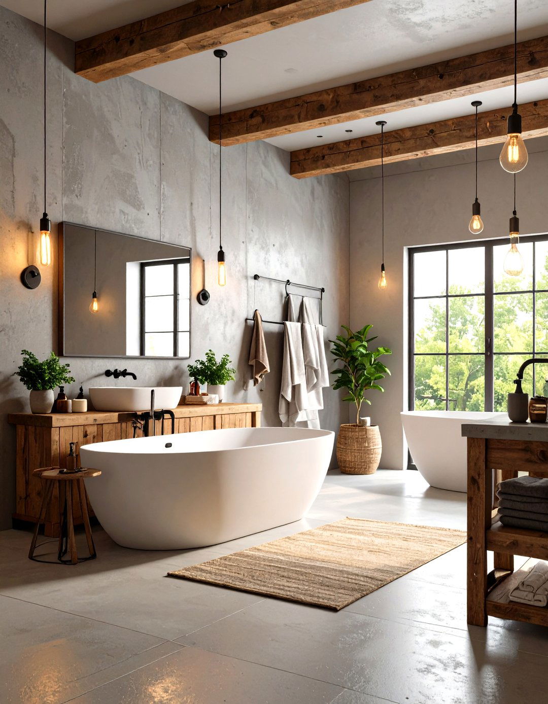 Industrial Western Bathroom - 20 Western Bathroom Ideas