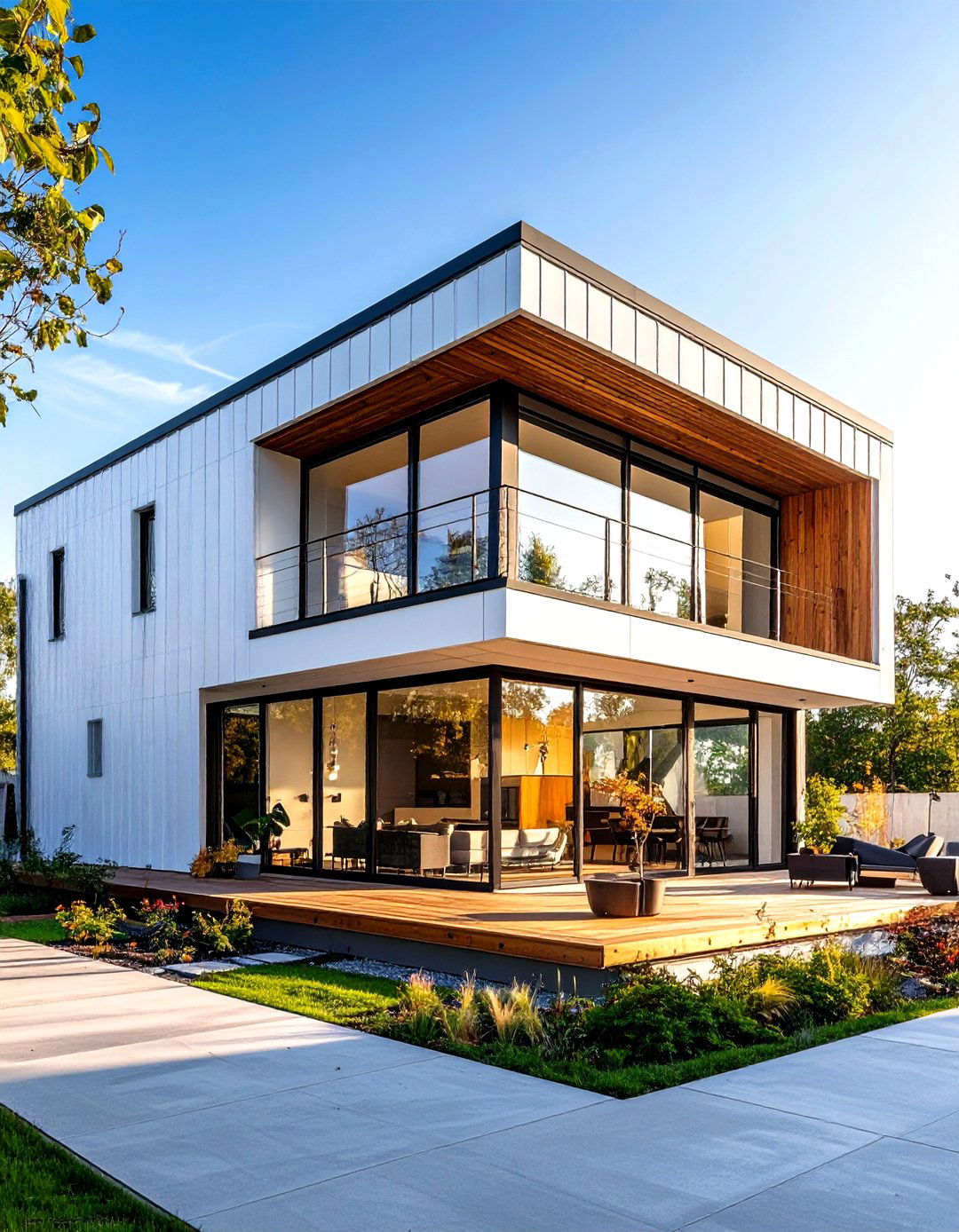 Industrial White Siding Loft Design - 20 White Siding House Designs