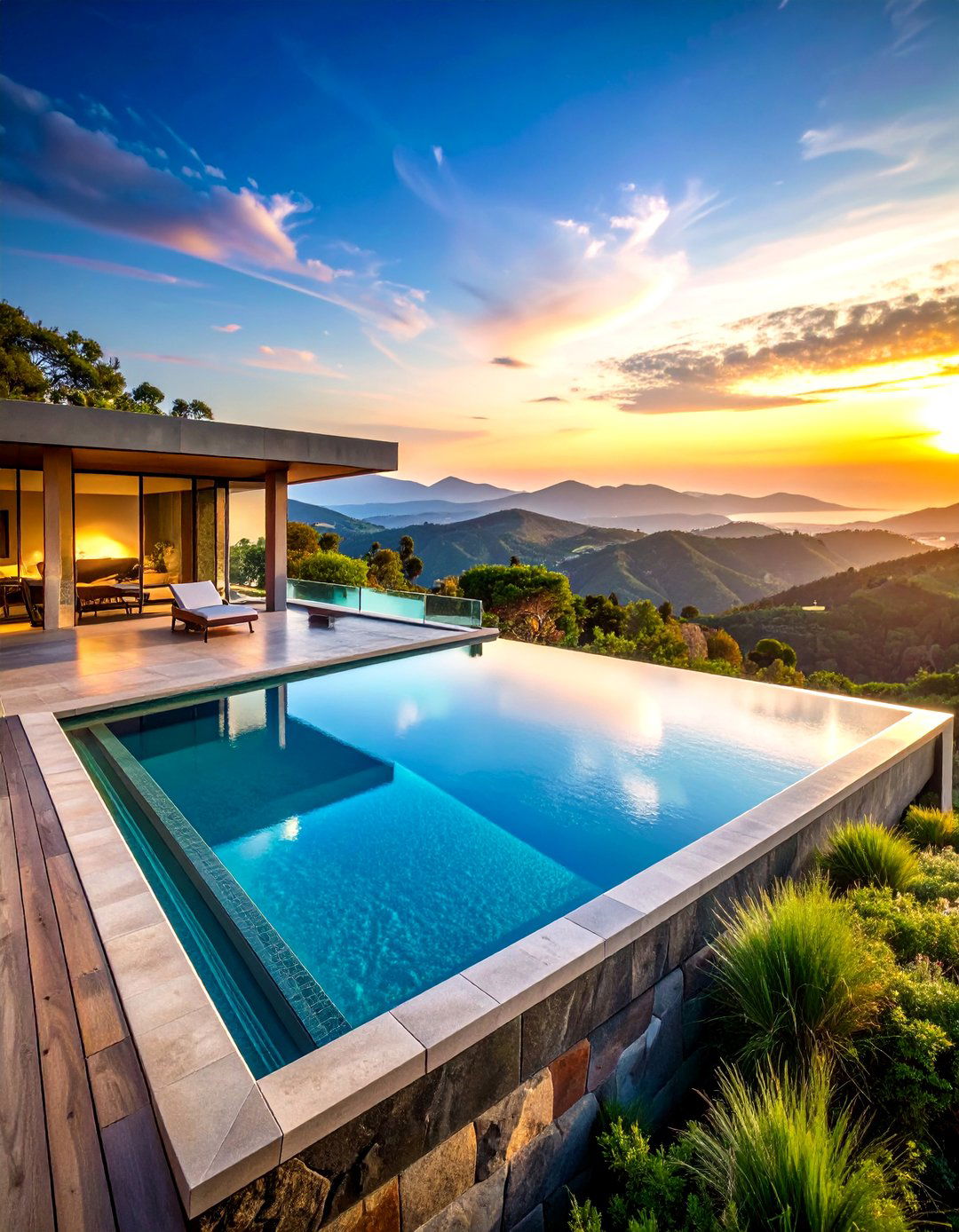Infinity Edge Lagoon Pool Design - 20 Lagoon Pool Design Ideas