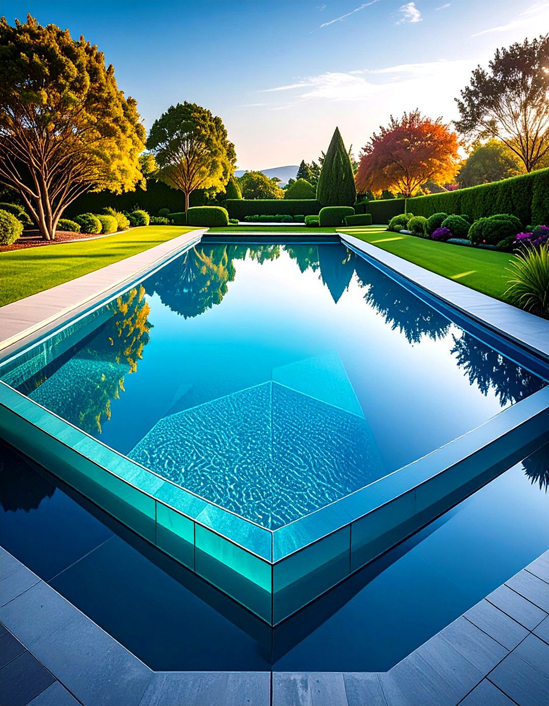 Infinity Edge Mini Reflecting Pool - 20 Small Garden Reflecting Pool Ideas