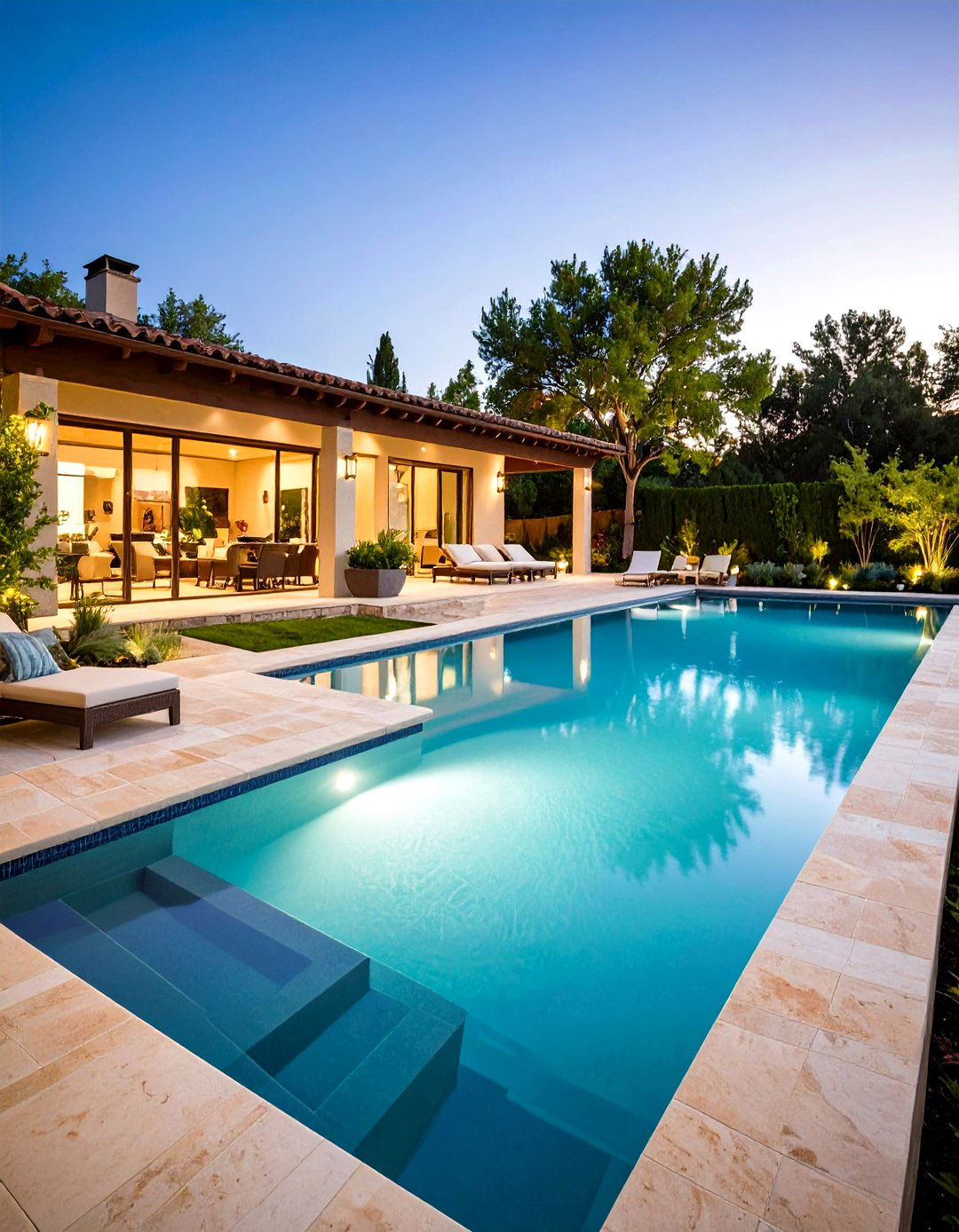 Infinity Edge Pool Water Feature with Spillover Design - 20 Water Feature Ideas
