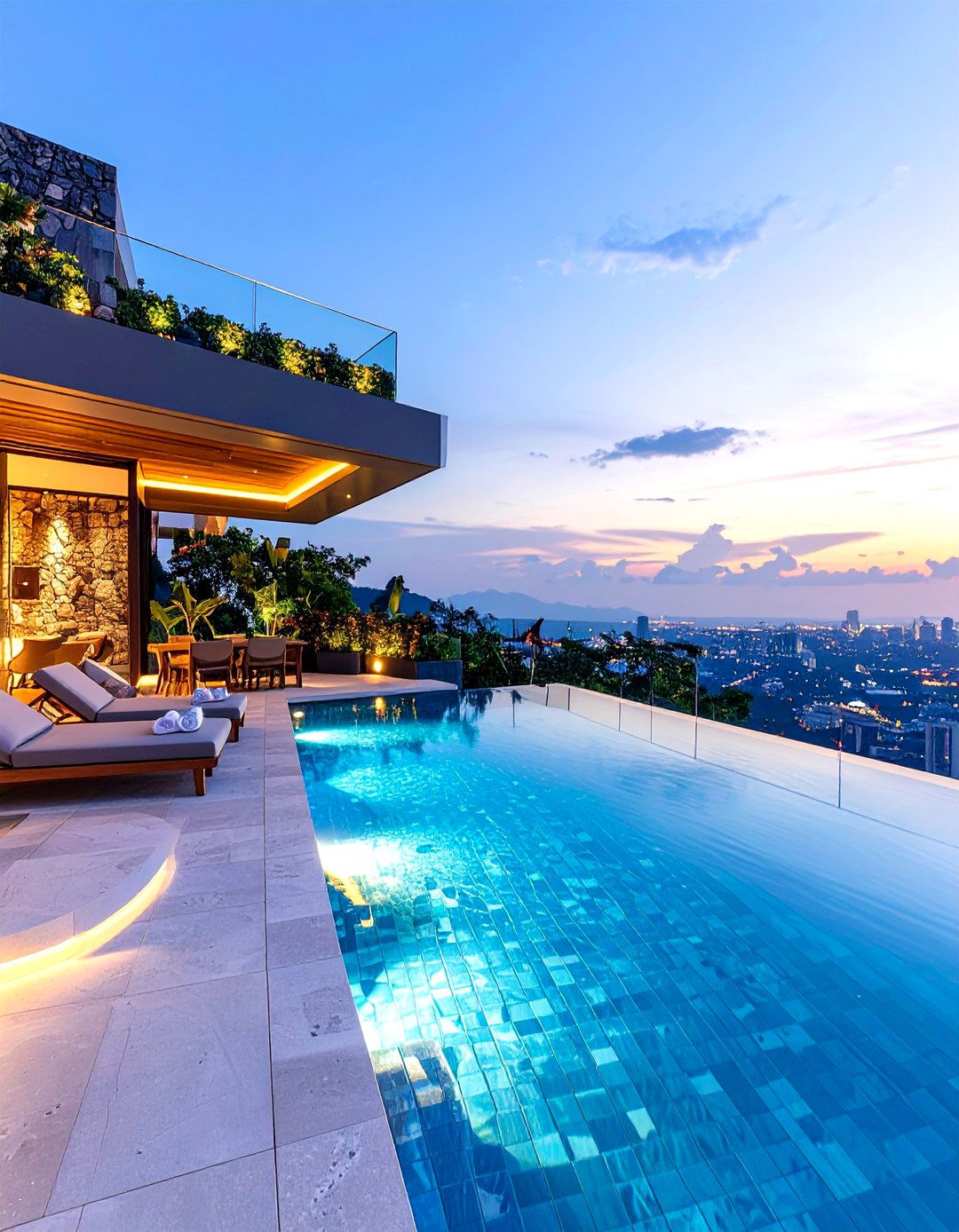Infinity Pool Paradise Penthouse Balcony - 20 Penthouse Balcony Ideas