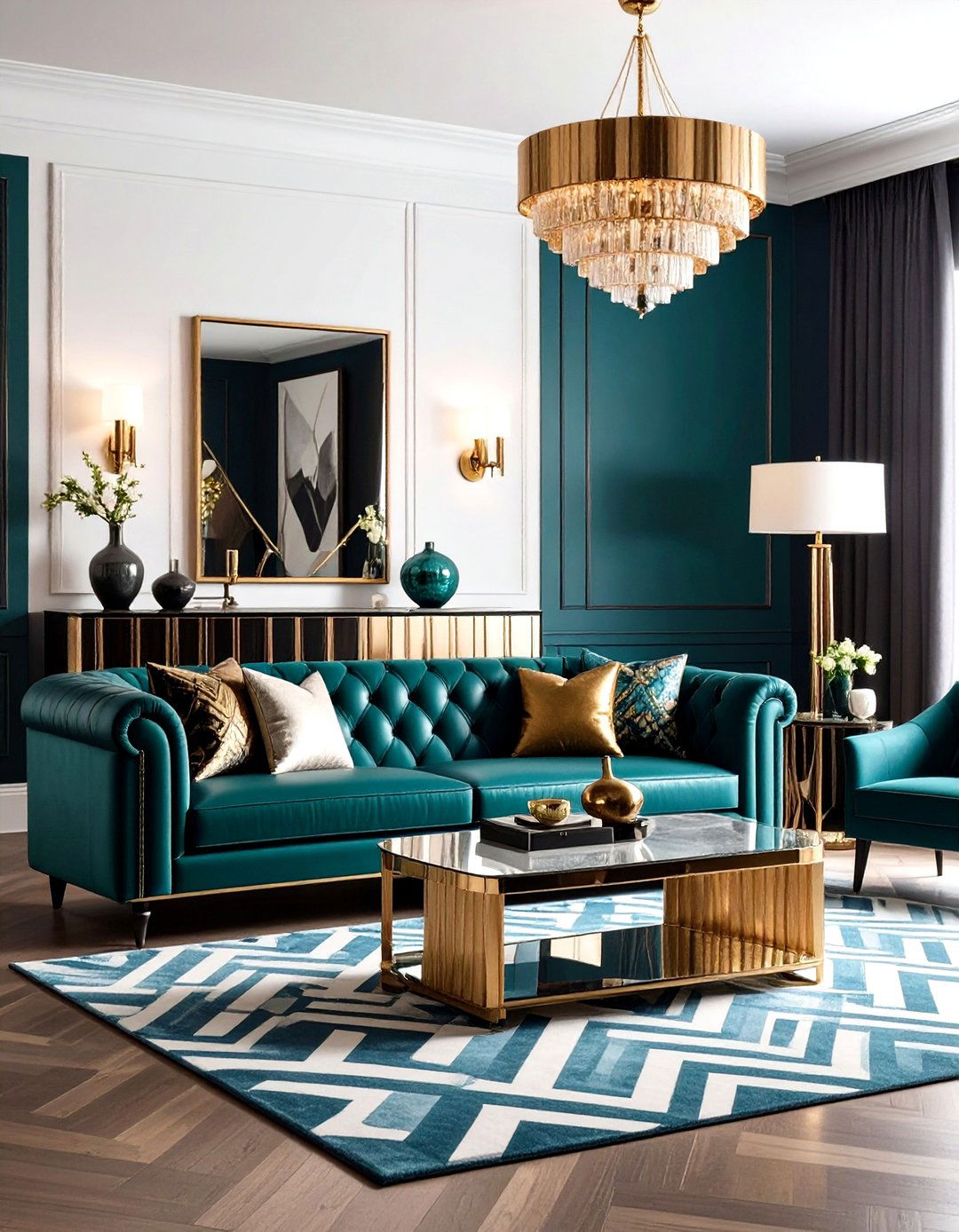 Infuse Art Deco Glamour - 20 Vintage Living Room Ideas