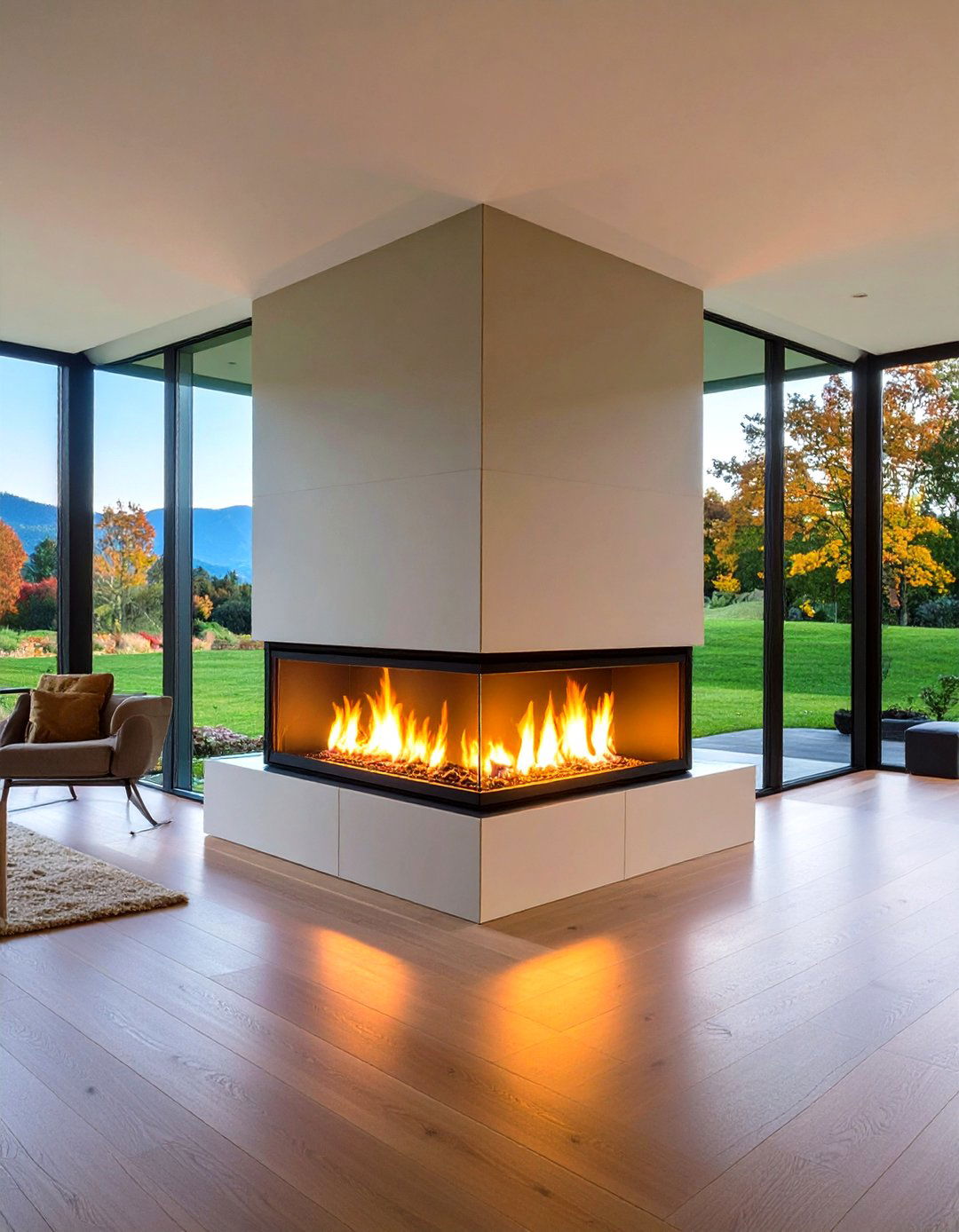 Inglenook Style Alcove with Bench Seating - 20 Small Living Room Fireplace Ideas