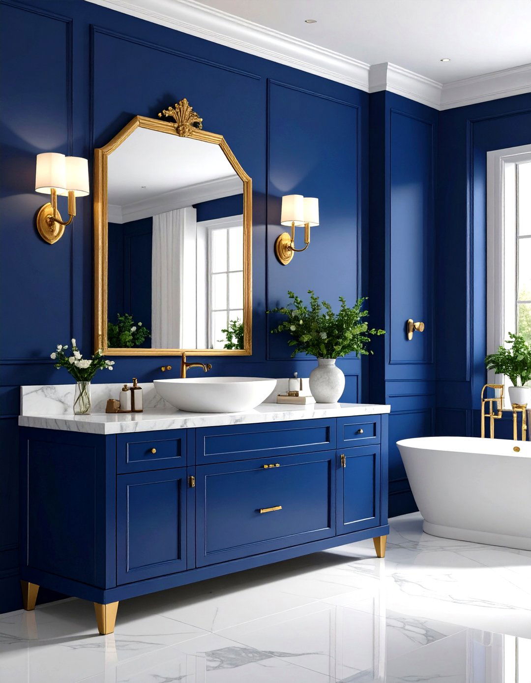 Ink Black Powder Room - 20 Powder Room Ideas