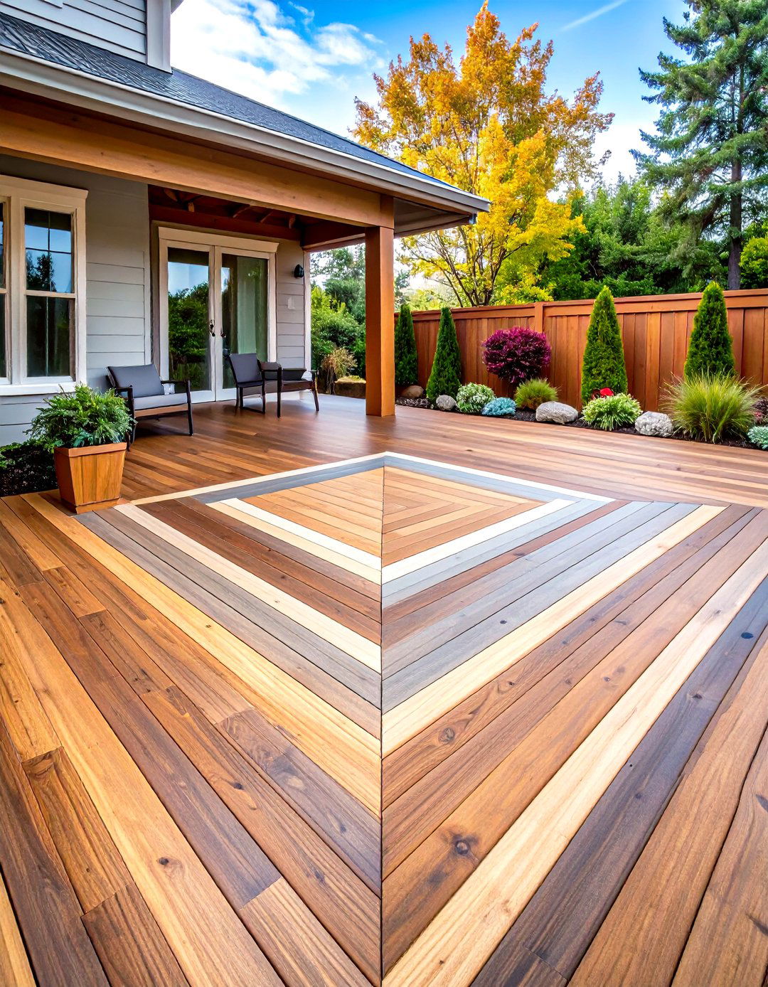 Inlay Focal Point - 20 Two Tone Deck Color Schemes