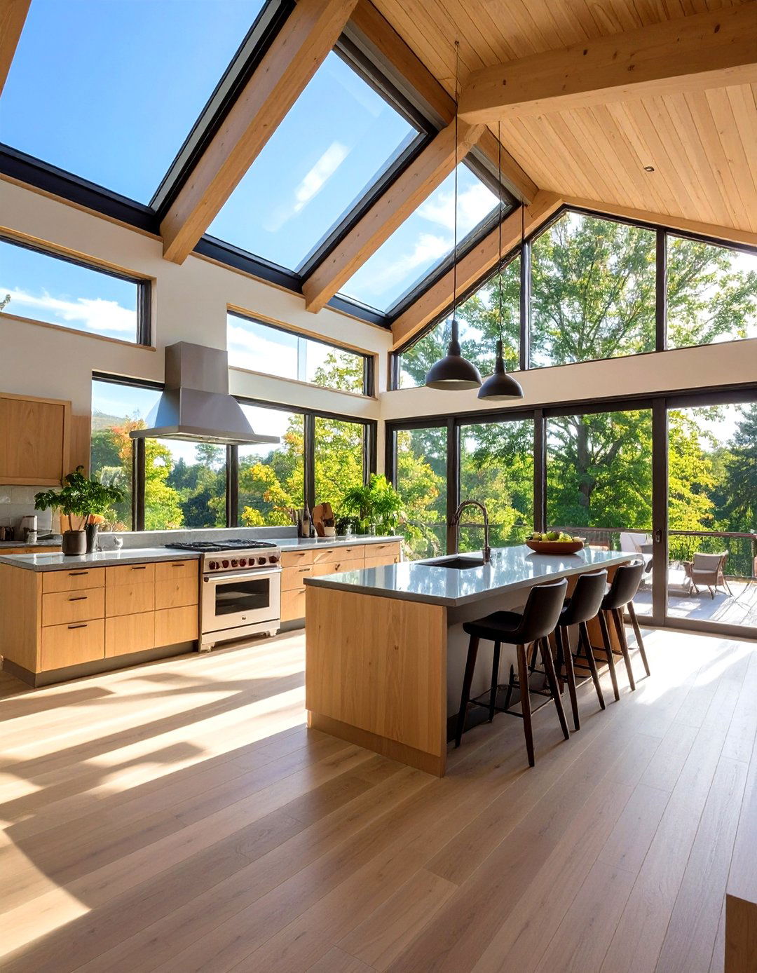 Install More Windows - 20 Split Level Kitchen Design Ideas
