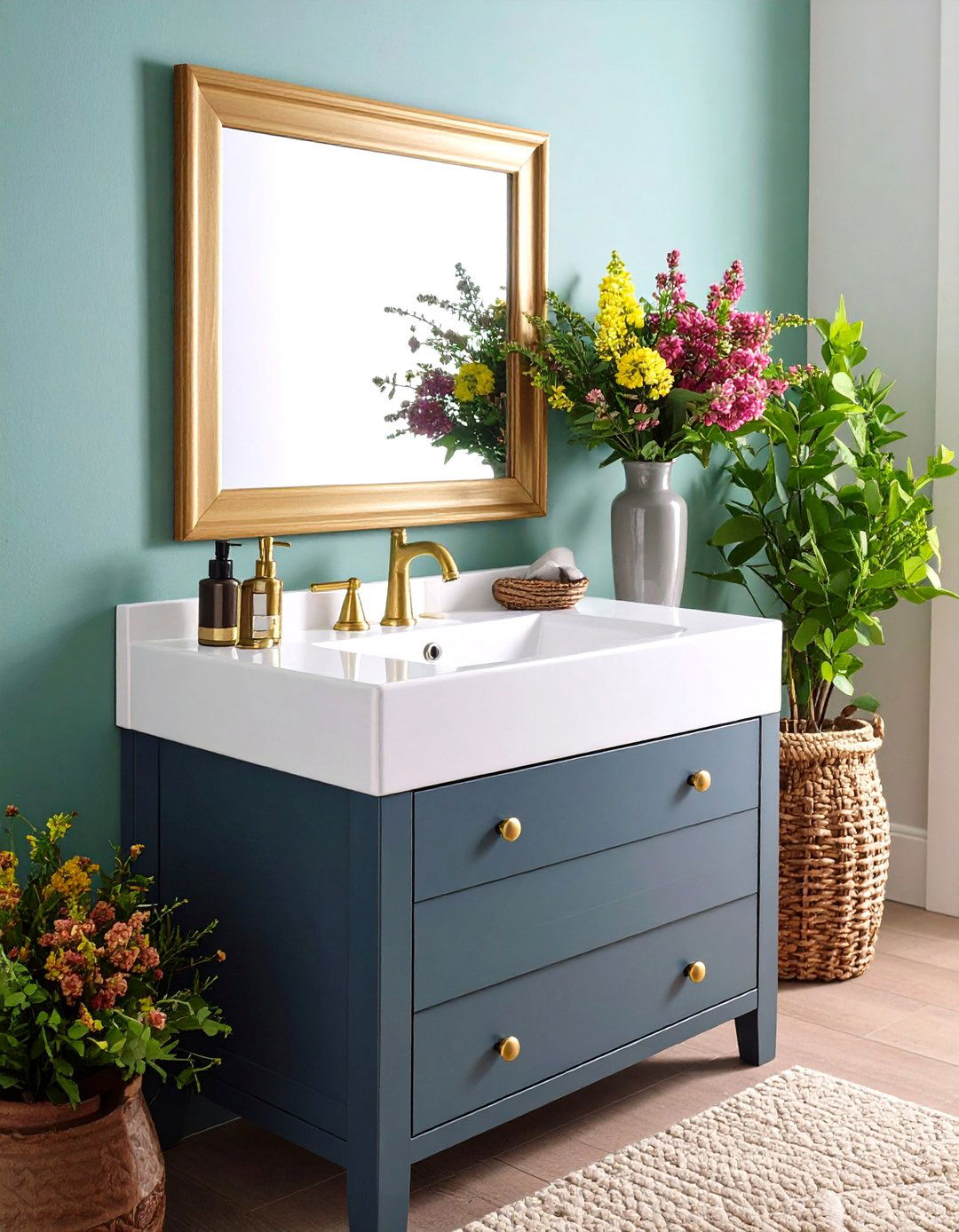 Install Narrow Sinks - 20 Small Powder Room Ideas