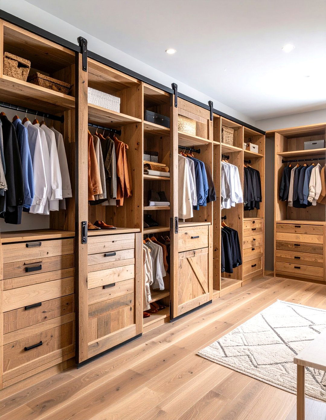 Install Sliding Barn or Pocket Doors - 20 Walk in Closet Ideas