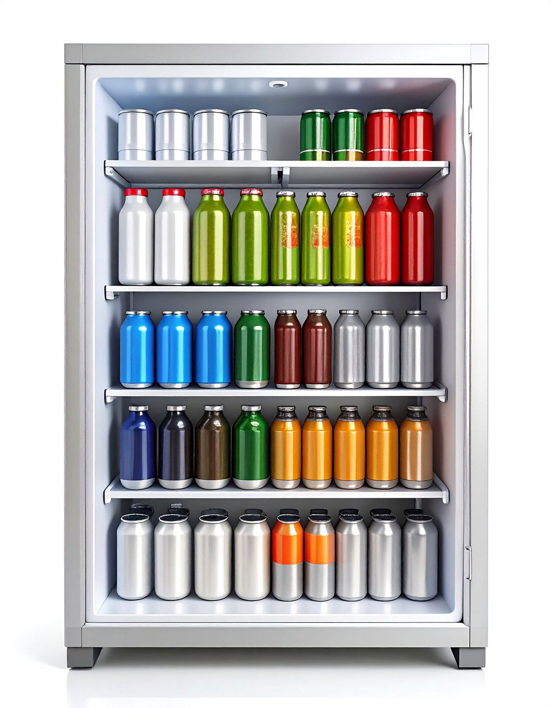 Install a Can Dispenser Rail for Effortless Fridge Drinks - 20 Fridge Organization Ideas