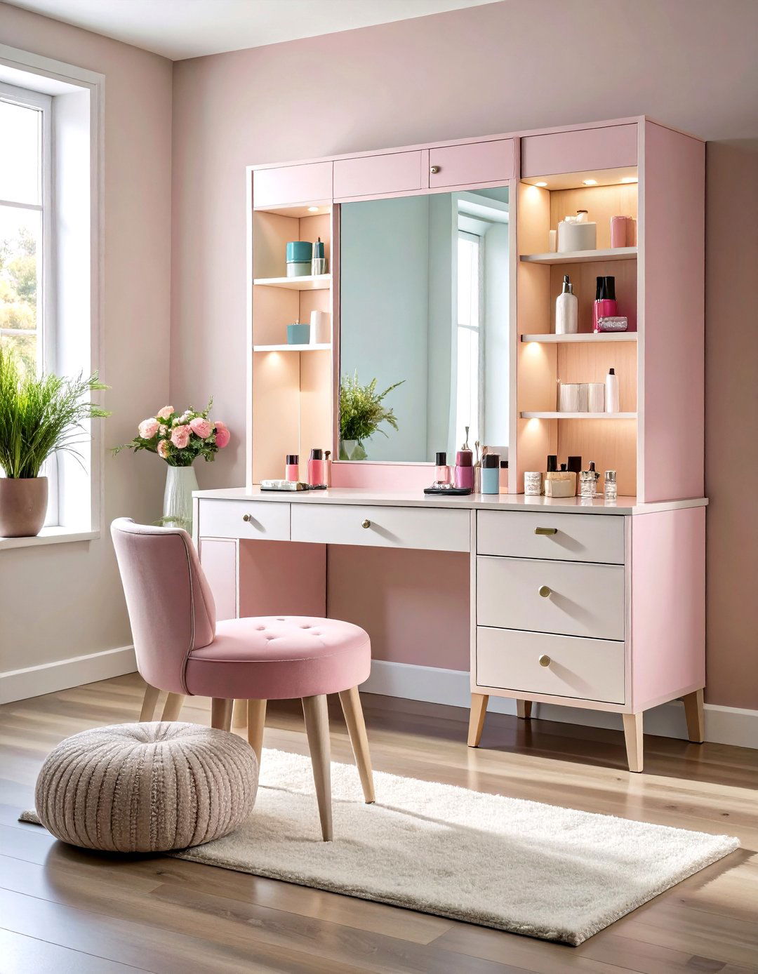 Install a Compact Vanity - 20 Small Dressing Room Ideas