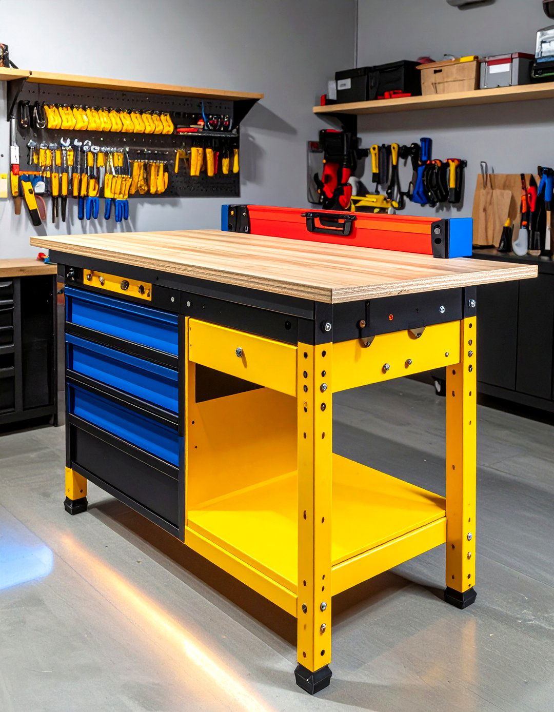 Install a Fold Down Workbench That Disappears - 20 Garage Storage Ideas
