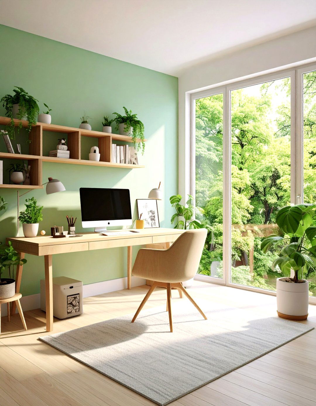 Install a Living Green Wall - 20 Green Home Office Ideas